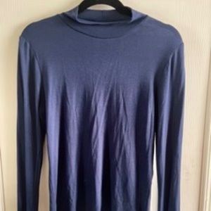 Stretchy long sleeve shirt Navy Blue